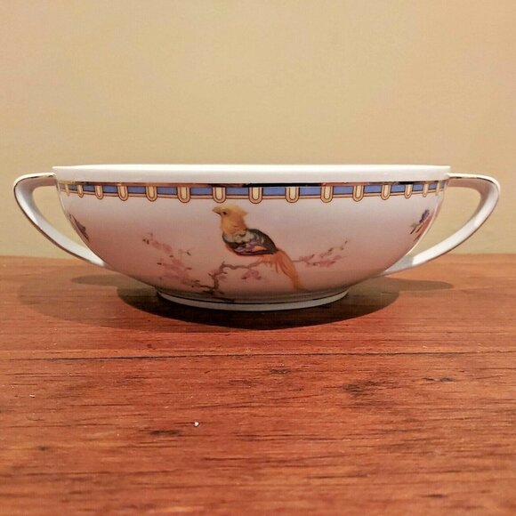 Victoria Moritz Zdekauer Altrohlau Czechoslovakia Porcelain Floral Serving Bowl - Picture 11 of 14